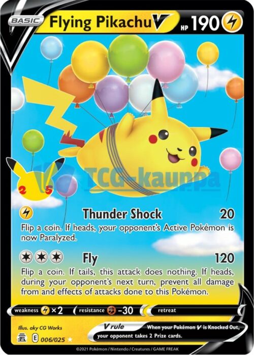 Celebrations Flying Pikachu V