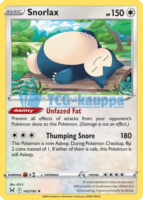 Lost Origin Snorlax