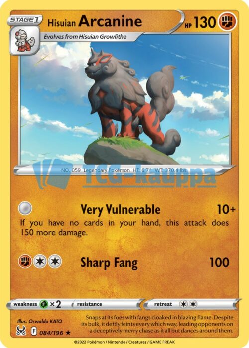 Lost Origin Hisuian Arcanine