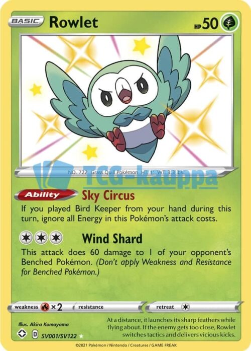 Shining Fates Rowlet