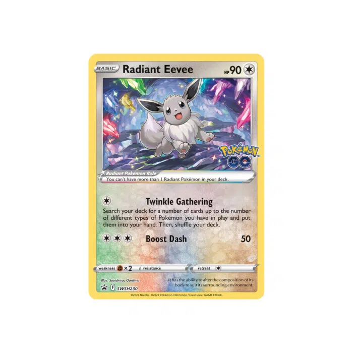 Pokémon GO Radiant Eevee Promo Card