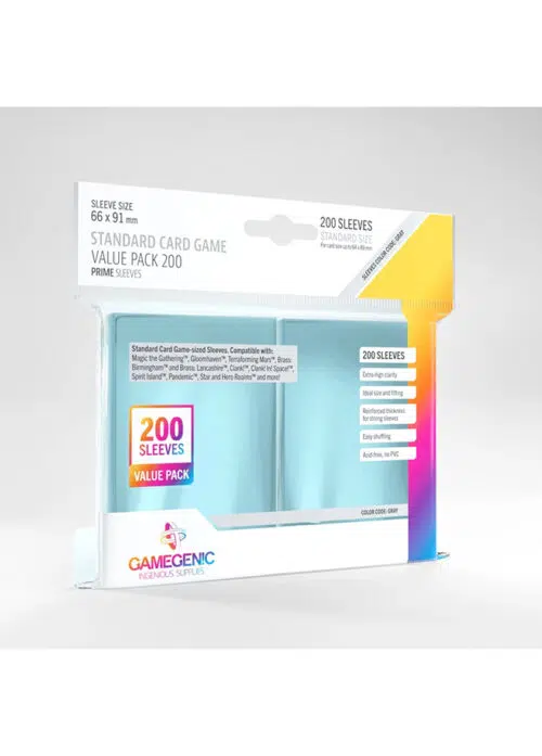 Gamegenic Prime Standard Card Game Sleeves Value Pack