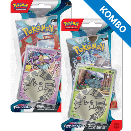 Pokémon SV4: Paradox Rift 1-Pack Checklane Blister Sinistea & Pineco KOMBO