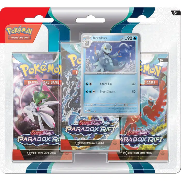 Pokémon SV4: Paradox Rift 3-Pack Blister Arctibax