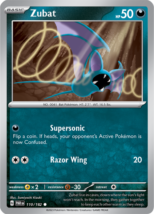 (110/182) Zubat - Reverse Holo - Paradox Rift