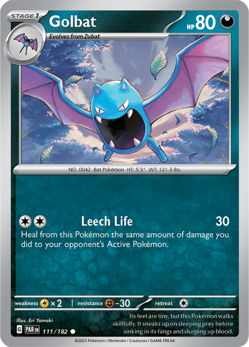 (111/182) Golbat - Reverse Holo - Paradox Rift