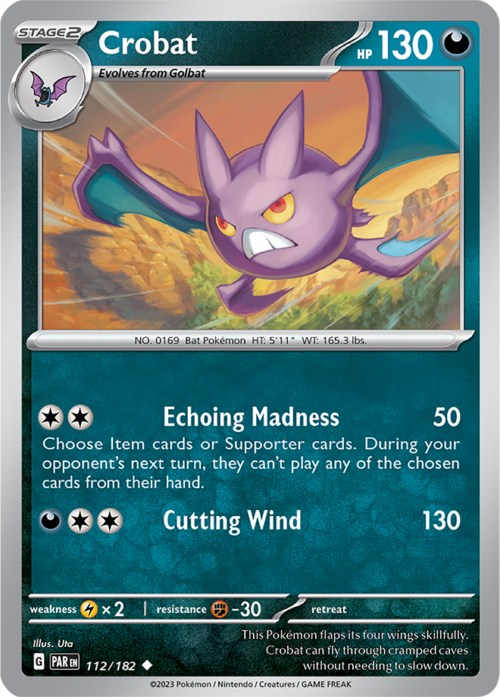 (112/182) Crobat - Reverse Holo - Paradox Rift