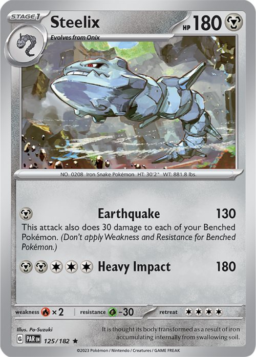 (125/182) Steelix - Holo - Paradox Rift