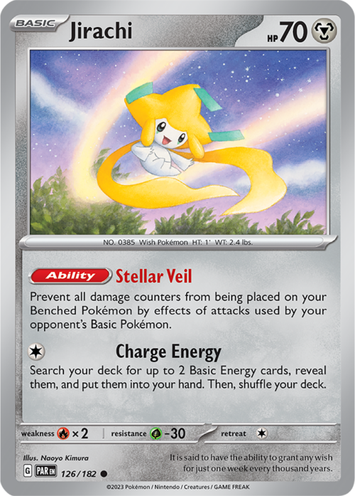 (126/182) Jirachi - Reverse Holo - Paradox Rift