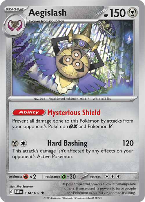 (134/182) Aegislash - Holo - Paradox Rift