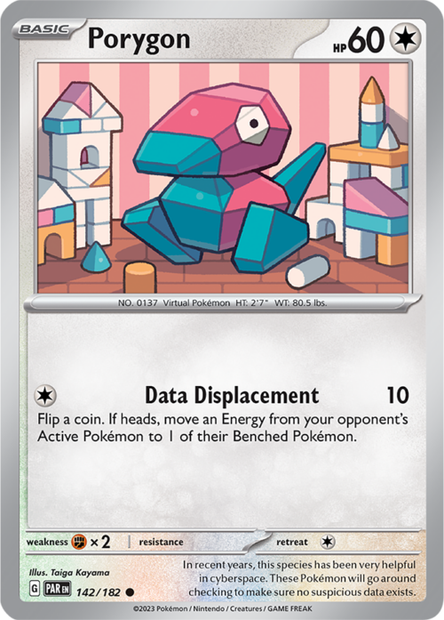 (142/182) Porygon - Reverse Holo - Paradox Rift