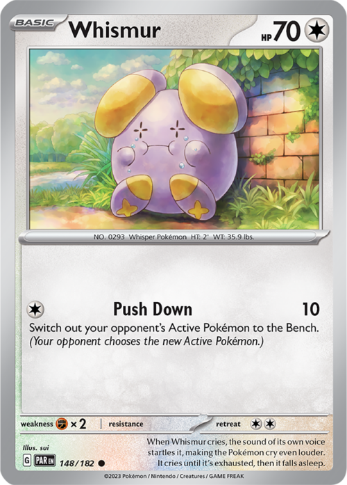 (148/182) Whismur - Reverse Holo - Paradox Rift