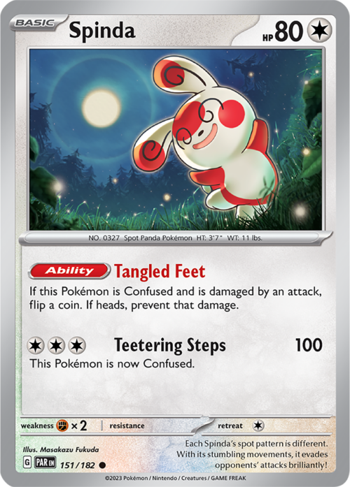 (151/182) Spinda - Reverse Holo - Paradox Rift