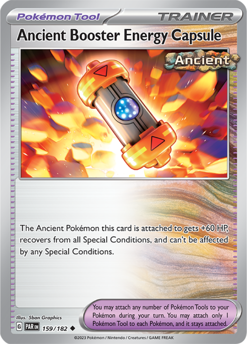 (159/182) Ancient Booster Energy Capsule - Reverse Holo - Paradox Rift