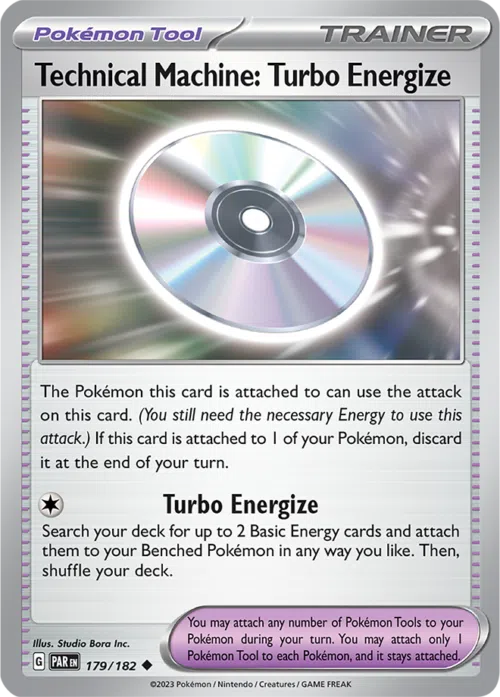 (179/182) Technical Machine: Turbo Energize - Reverse Holo - Paradox Rift