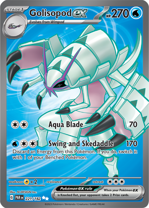 (221/182) Golisopod ex - Ultra Rare - Paradox Rift