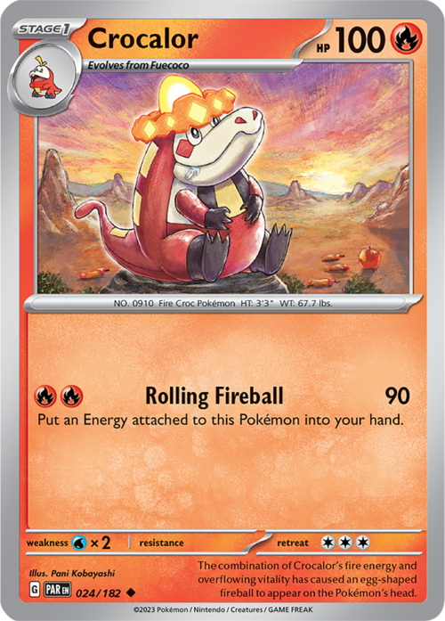 (024/182) Volcanion - Reverse Holo - Paradox Rift