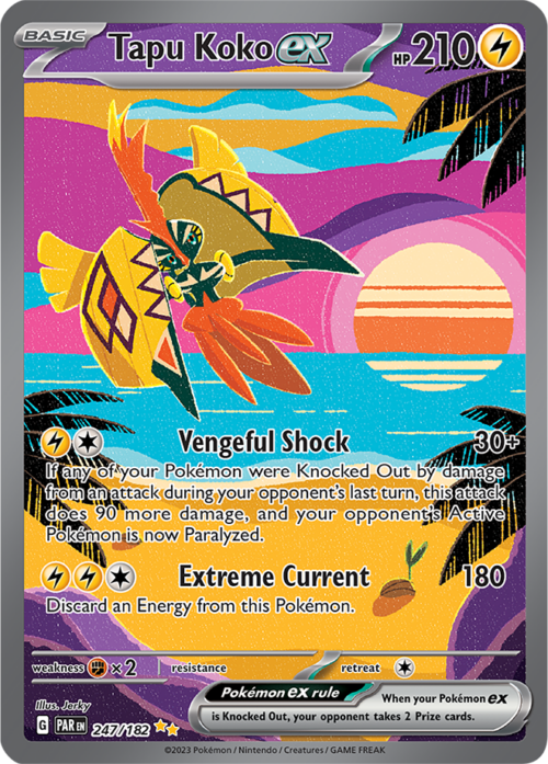 (247/182) Tapu Koko ex - Special Illustration Rare - Paradox Rift