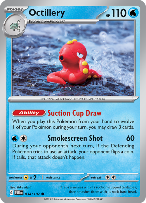 (034/182) Octillery - Reverse Holo - Paradox Rift