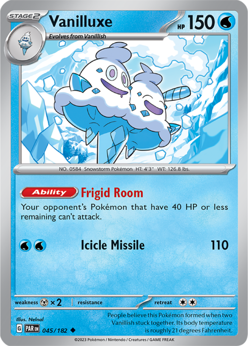 (045/182) Vanilluxe - Reverse Holo - Paradox Rift