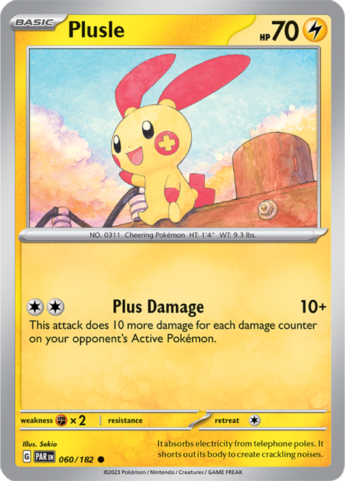 (060/182) Plusle - Reverse Holo - Paradox Rift