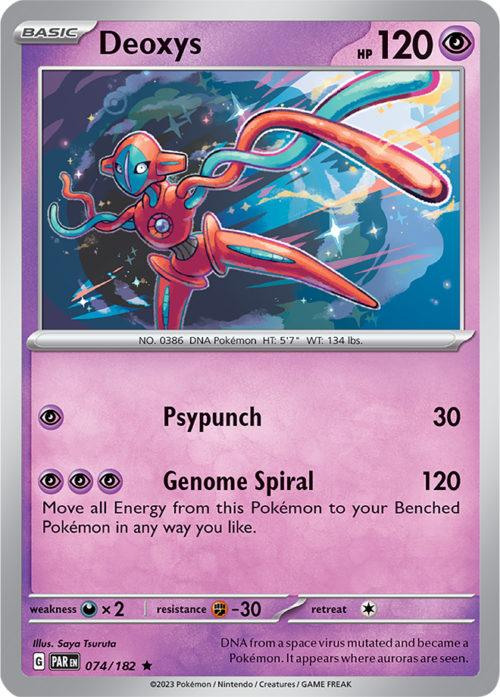 (074/182) Deoxys - Holo - Paradox Rift