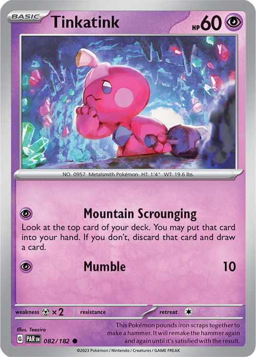 (082/182) Tinkatink - Reverse Holo - Paradox Rift