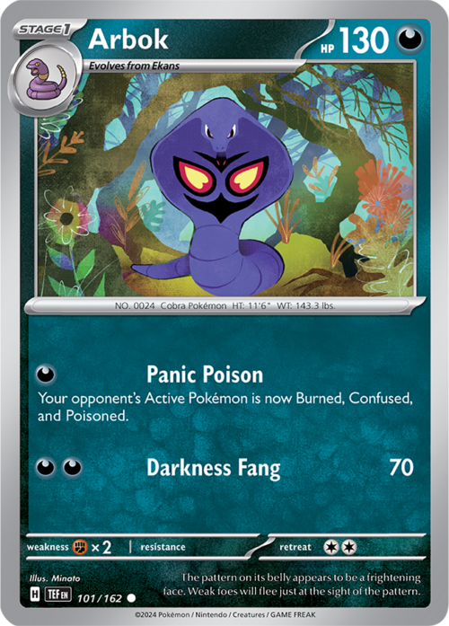 (101/162) Arbok - Reverse Holo - Temporal Forces