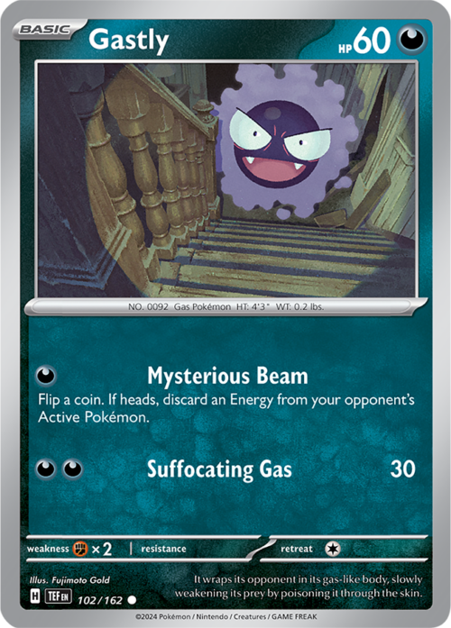 (102/162) Gastly - Reverse Holo - Temporal Forces