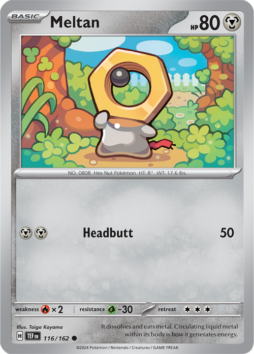 (116/162) Meltan - Reverse Holo - Temporal Forces