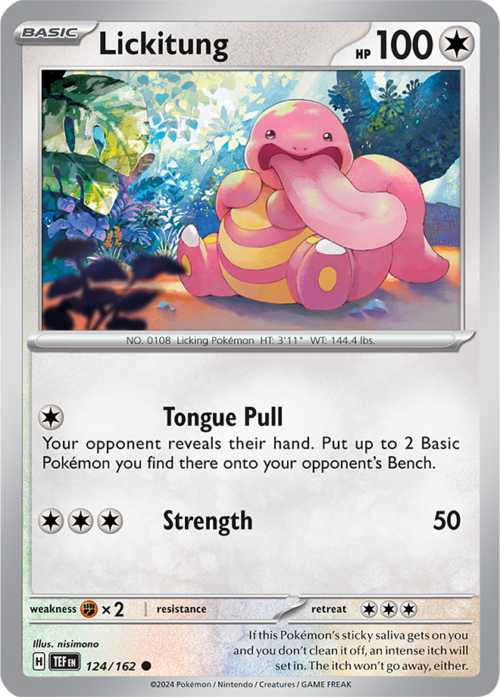 (124/162) Lickitung - Reverse Holo - Temporal Forces