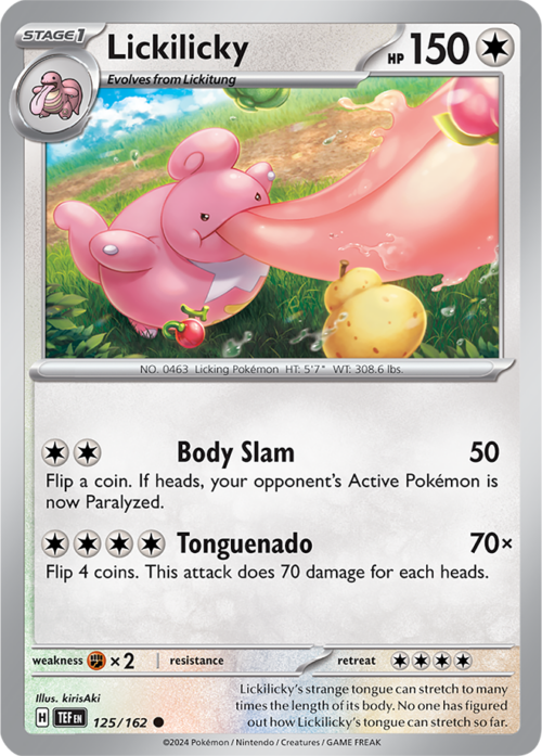 (125/162) Lickilicky - Reverse Holo - Temporal Forces