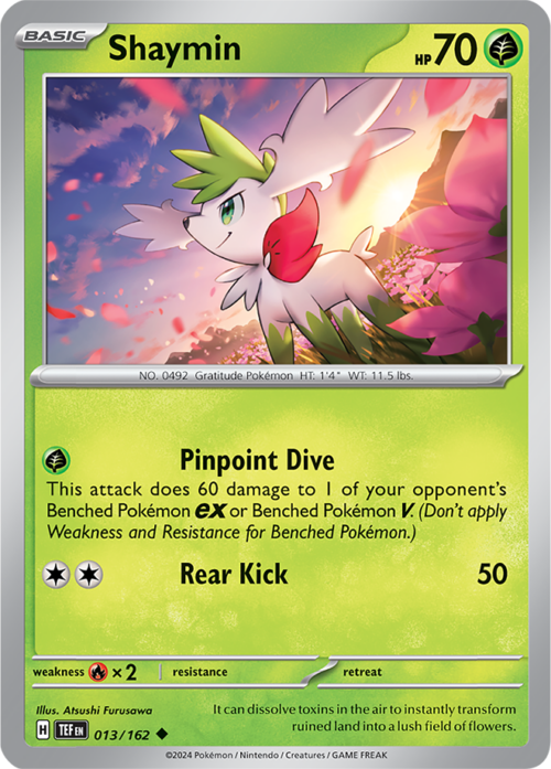 (013/162) Shaymin - Reverse Holo - Temporal Forces