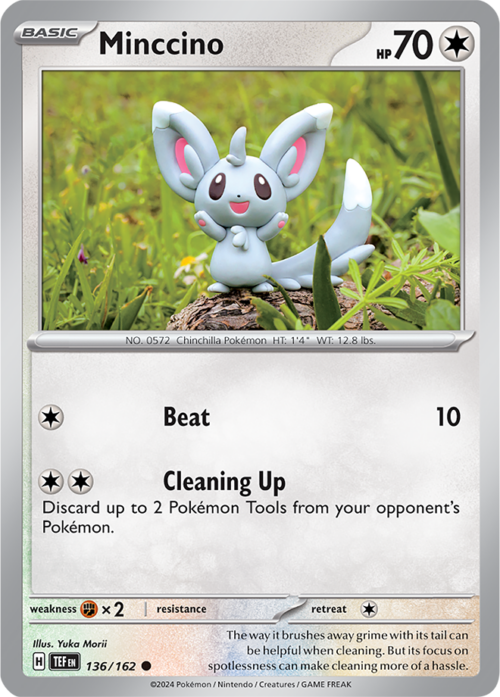 (136/162) Minccino - Reverse Holo - Temporal Forces