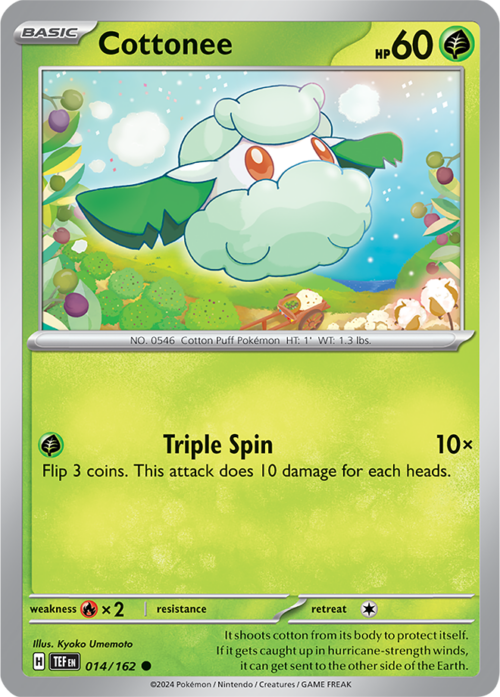 (014/162) Cottonee - Reverse Holo - Temporal Forces