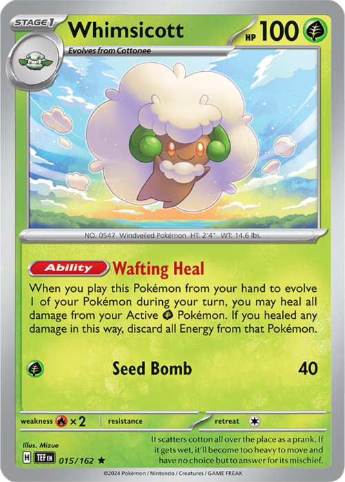 (015/162) Whimsicott - Holo - Temporal Forces