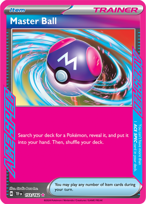 (153/162) Master Ball - ACE Rare - Temporal Forces