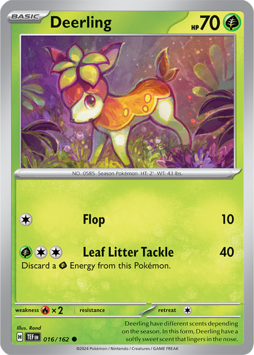 (016/162) Deerling - Reverse Holo - Temporal Forces