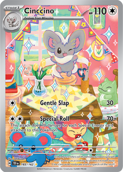 (183/162) Cinccino - Illustration Rare - Temporal Forces