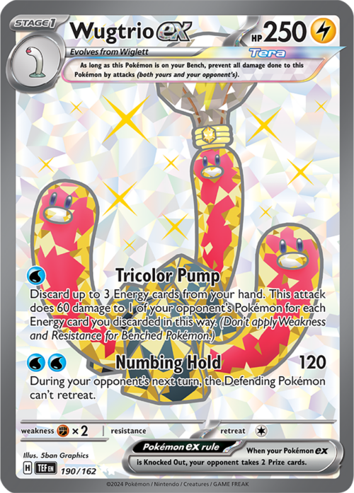 (190/162) Wugtrio ex - Ultra Rare - Temporal Forces