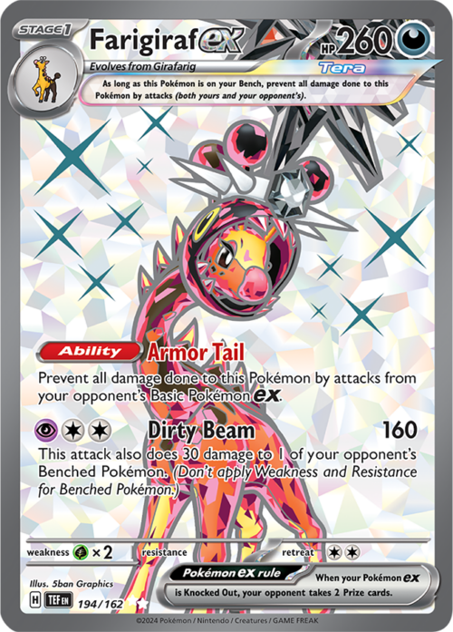 (194/162) Farigiraf ex - Ultra Rare - Temporal Forces