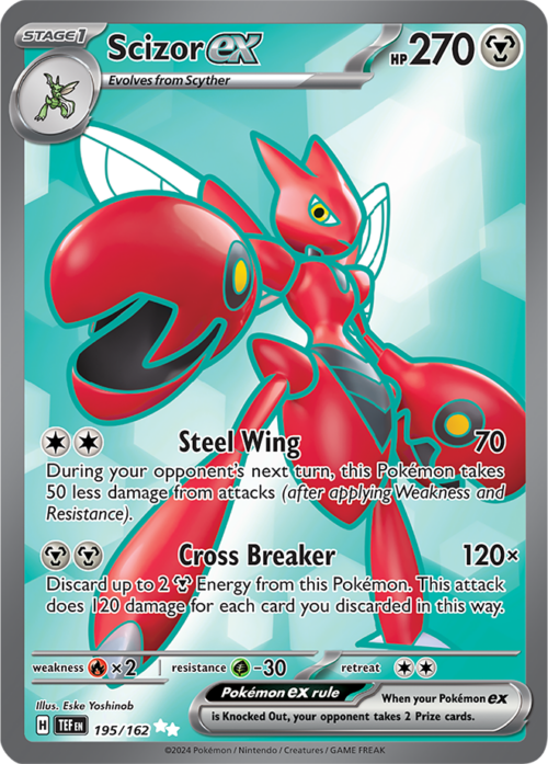 (195/162) Scizor ex - Ultra Rare - Temporal Forces