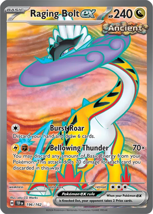 (196/162) Raging Bolt ex - Ultra Rare - Temporal Forces