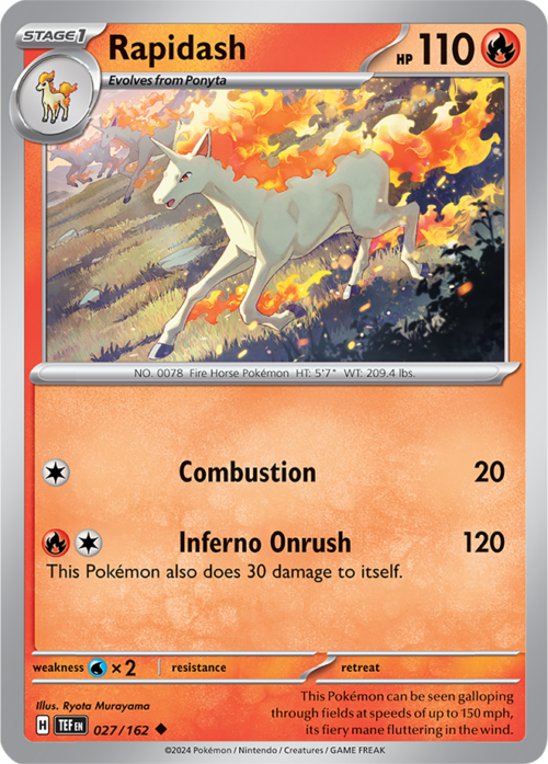 (027/162) Rapidash - Reverse Holo - Temporal Forces