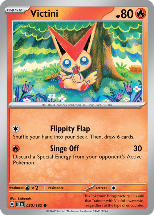 (030/162) Victini - Reverse Holo - Temporal Forces