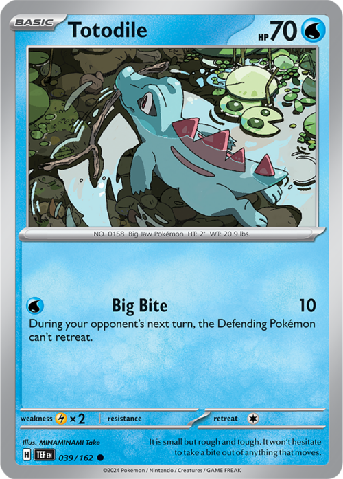 (039/162) Totodile - Reverse Holo - Temporal Forces