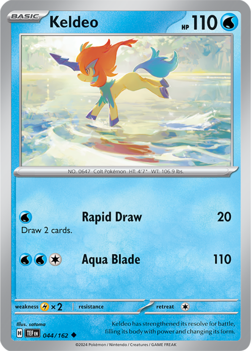 (044/162) Keldeo - Reverse Holo - Temporal Forces