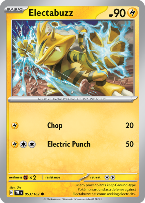 (053/162) Electabuzz - Reverse Holo - Temporal Forces