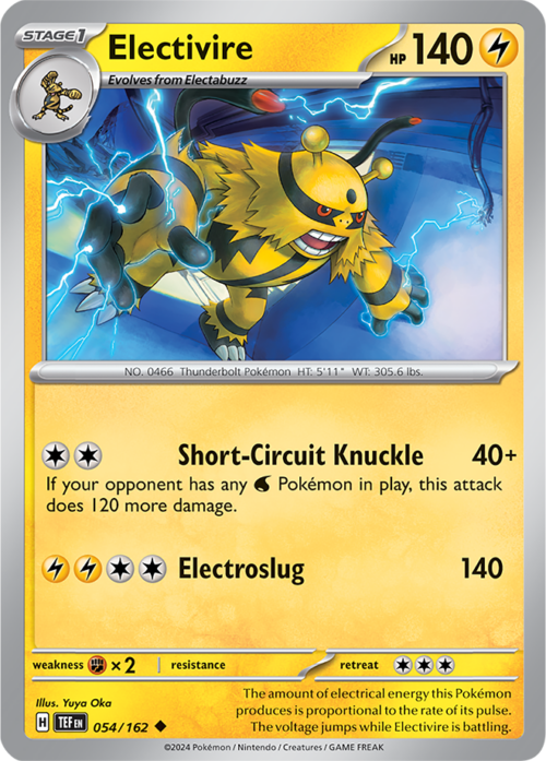 (054/162) Electivire - Reverse Holo - Temporal Forces