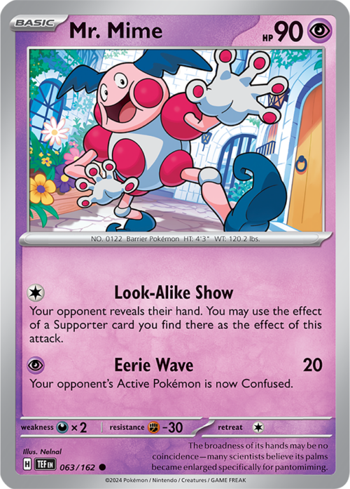 (063/162) Mr. Mime - Reverse Holo - Temporal Forces